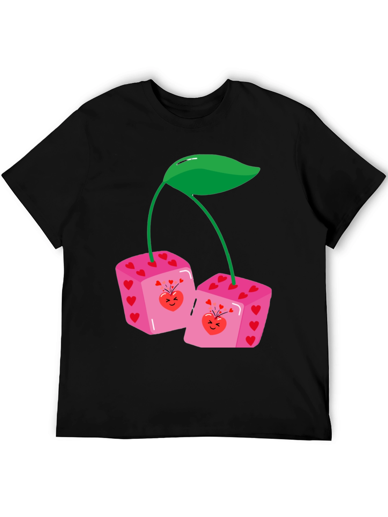 Dice Cherry Graphic Tee - Unique Statement Shirt