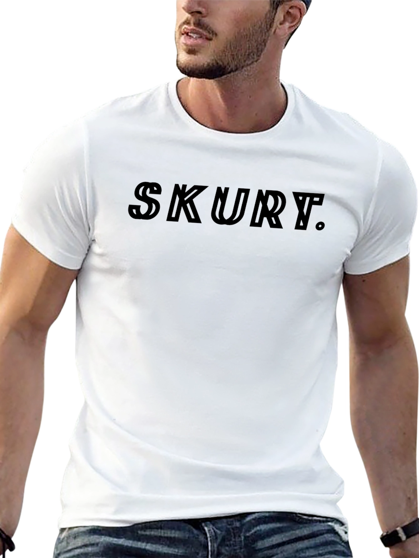 Mens Black SKURT. Graphic Tee