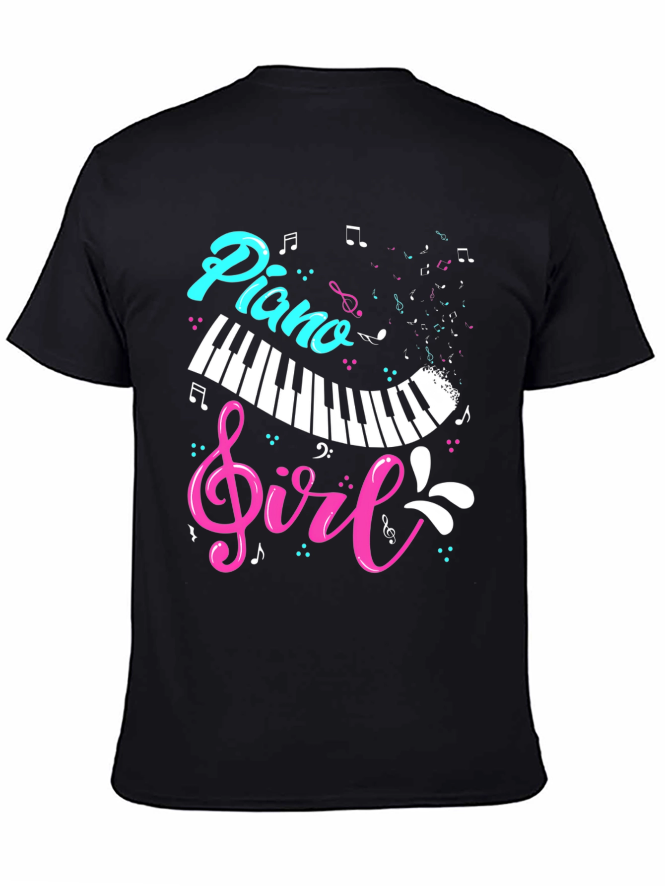 Piano Girl Graphic T-Shirt