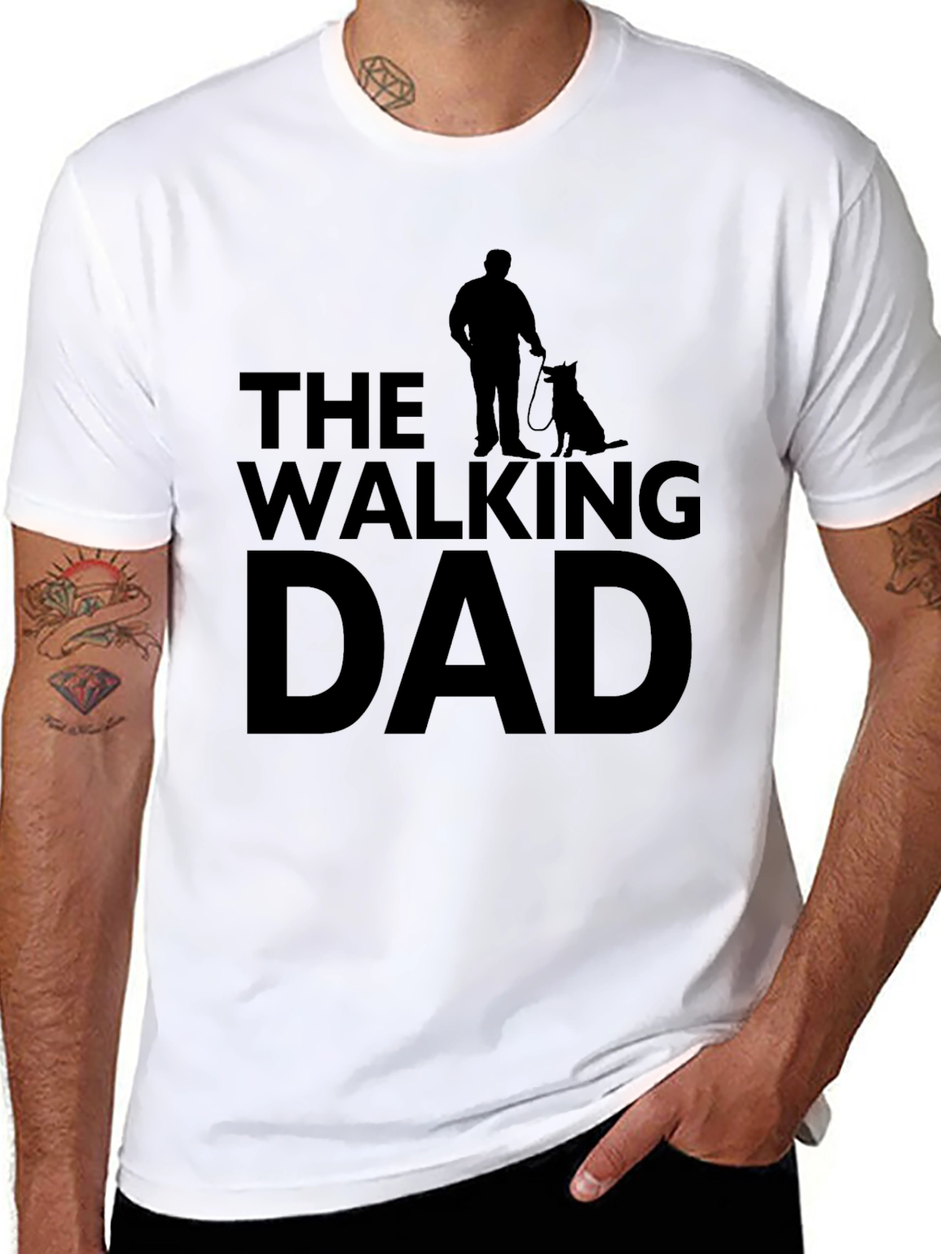 The Walking Dad - Black T-Shirt