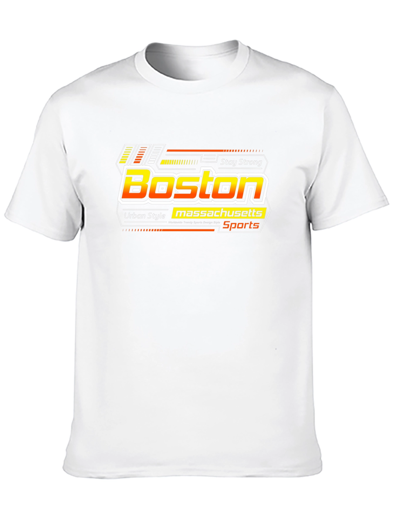 Boston Massachusetts Sports Black T-Shirt