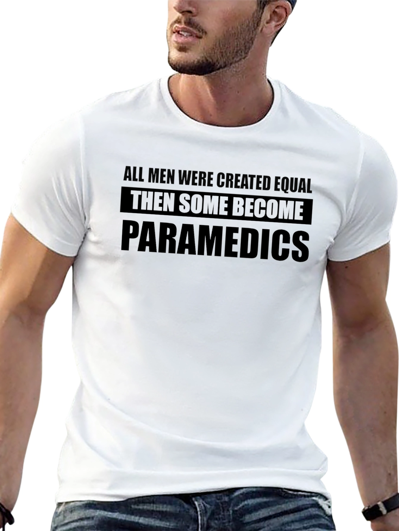 Paramedic T-Shirt - All Men Are Equal - Black