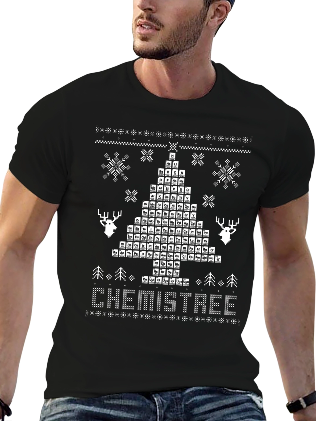 Chemistree Periodic Table Christmas T-Shirt