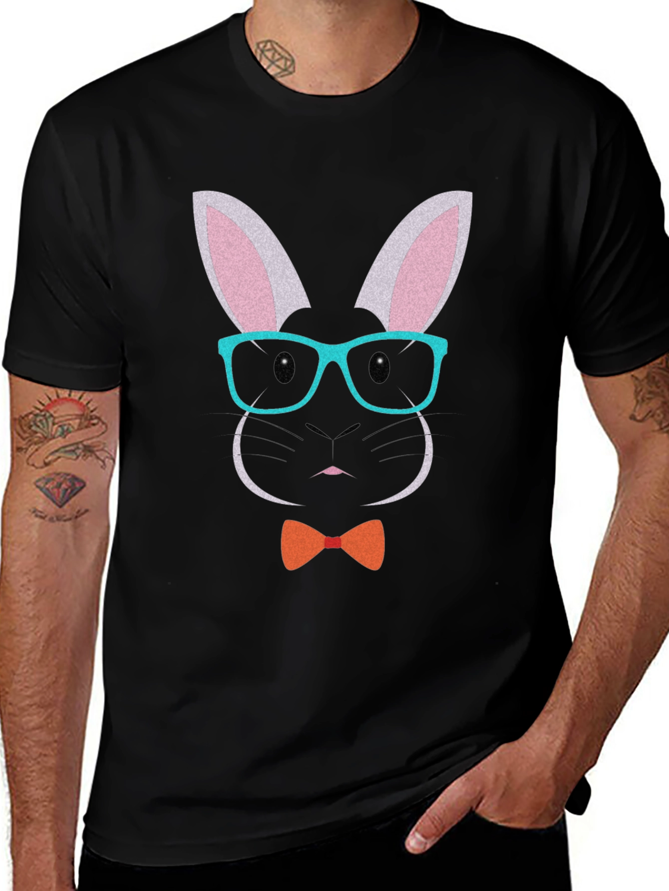 Funny Bunny Face T-Shirt - Easter Apparel