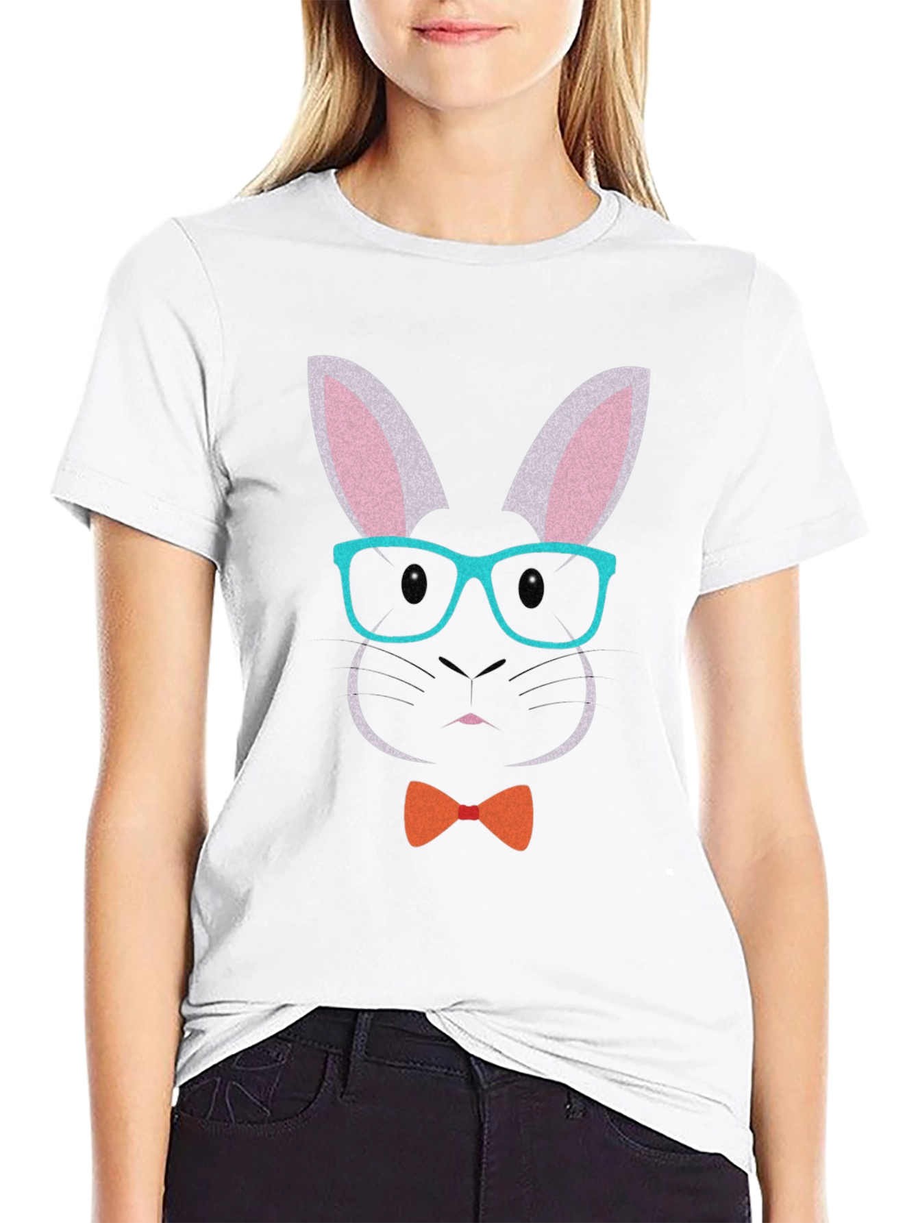 Funny Bunny Face T-Shirt - Easter Apparel