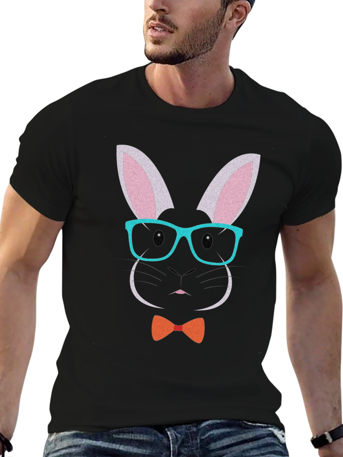 Funny Bunny Face T-Shirt - Easter Apparel