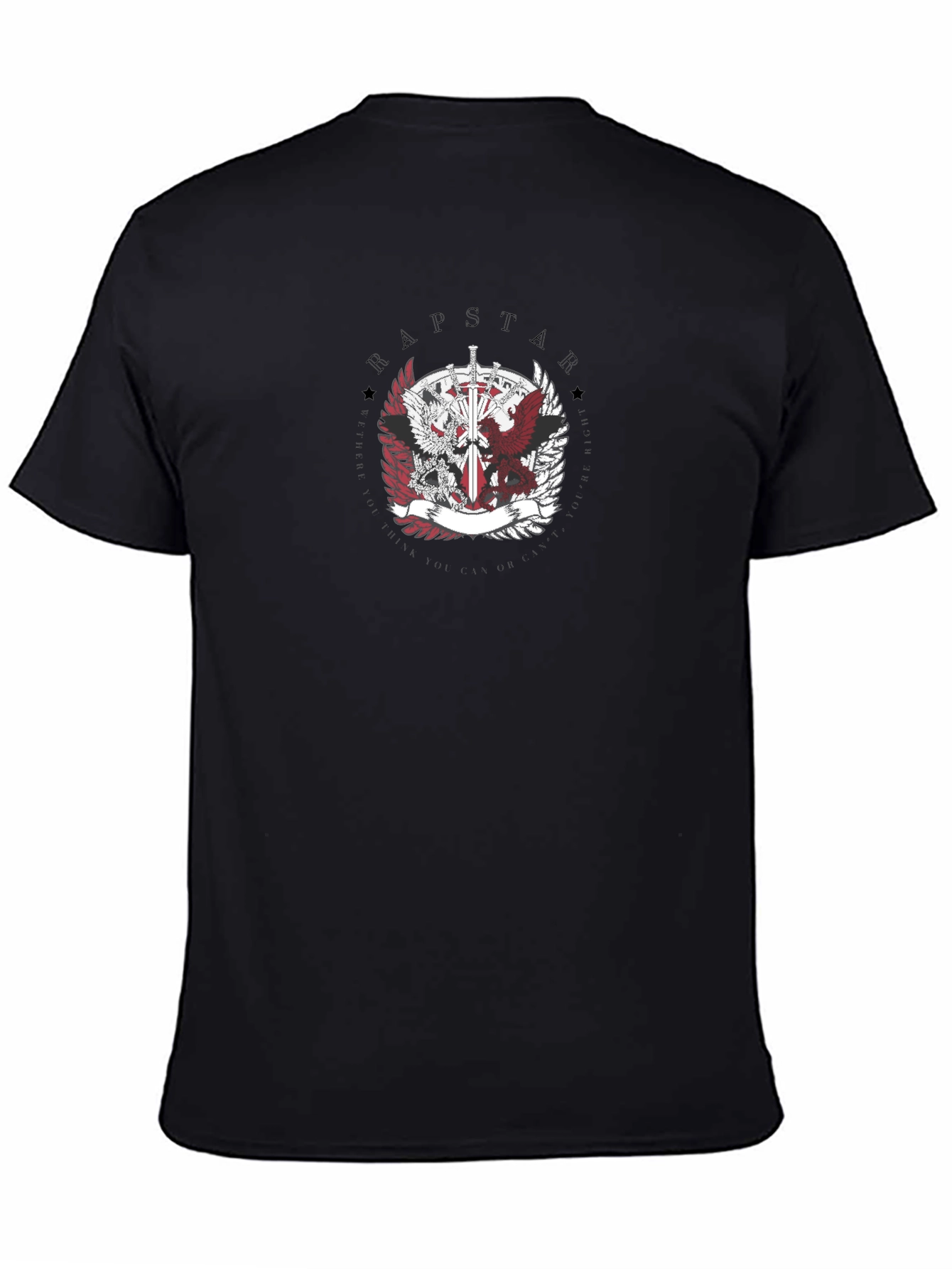 Black Rapstar Emblem Tee