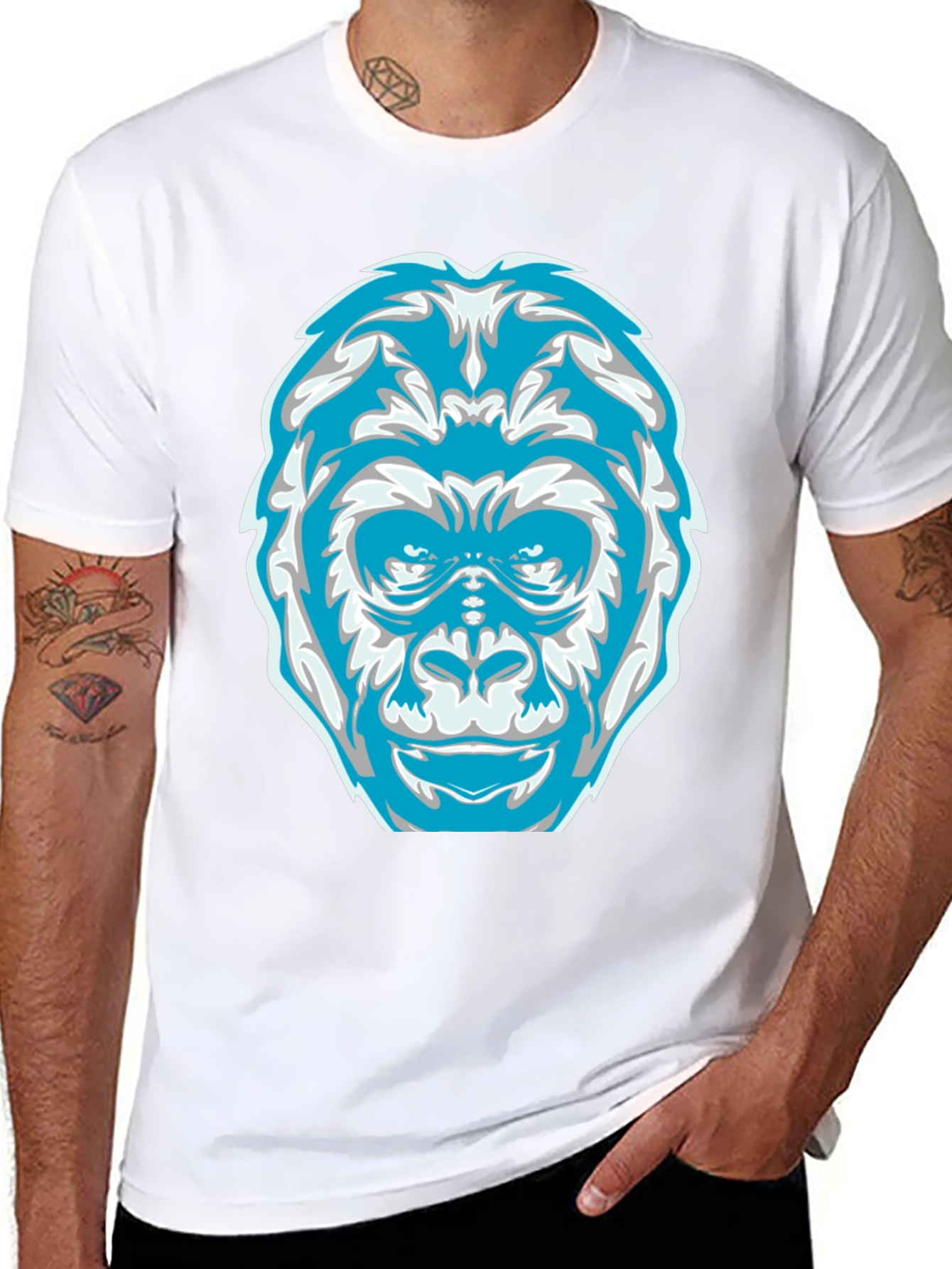 Cool Gorilla Graphic Tee - Mens Black T-Shirt