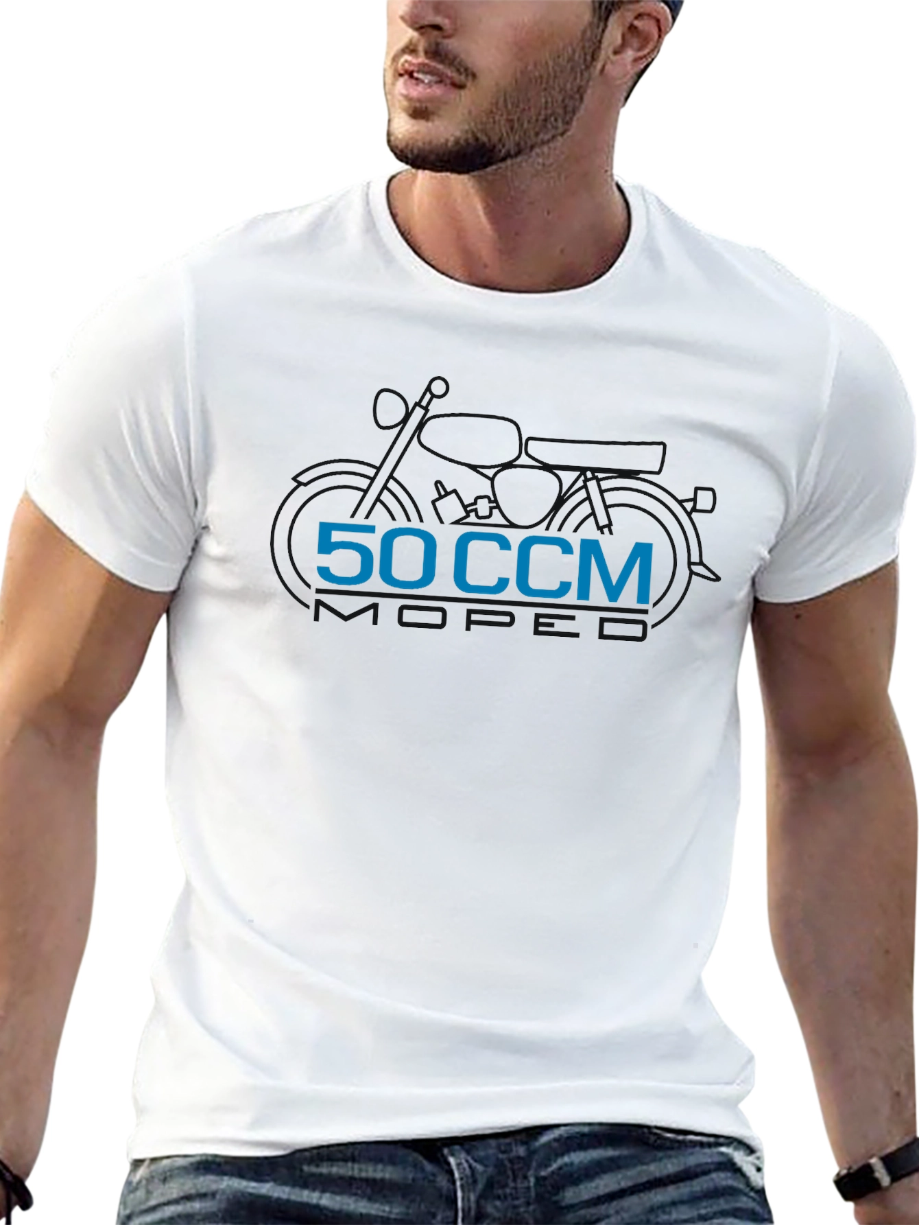 50 CCM Motorcycle T-Shirt - Black