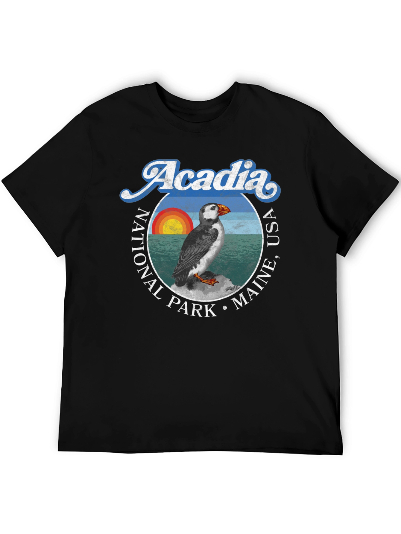Acadia National Park T-Shirt Maine USA Puffin