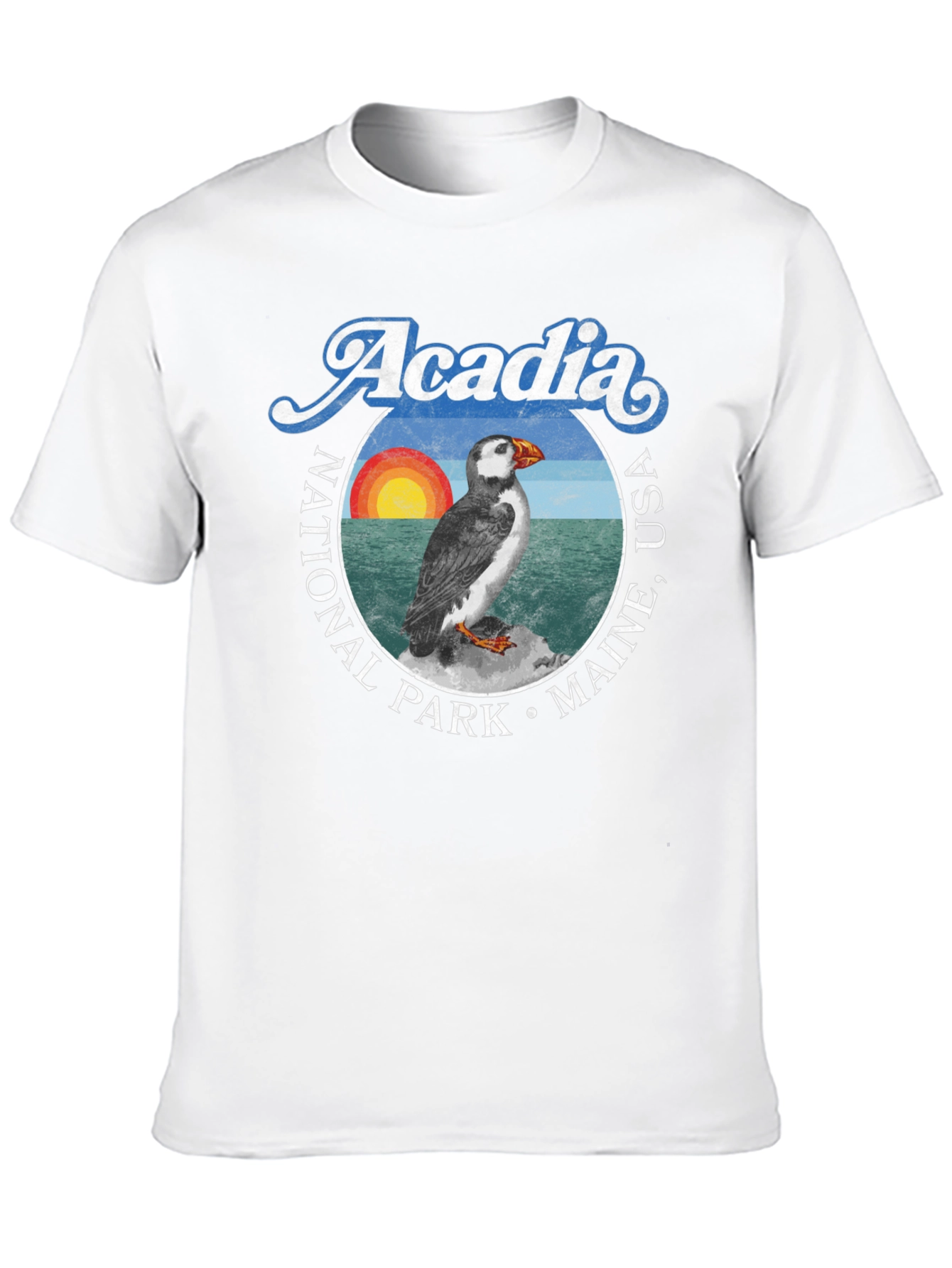 Acadia National Park T-Shirt Maine USA Puffin