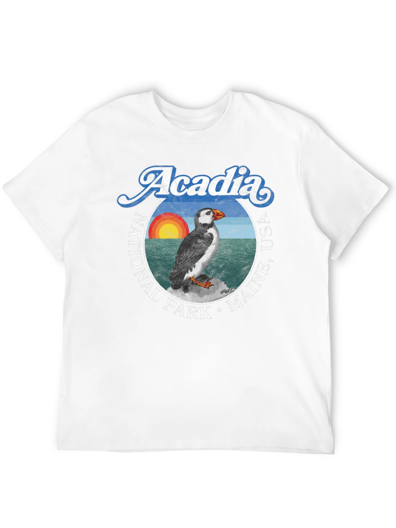 Acadia National Park T-Shirt Maine USA Puffin