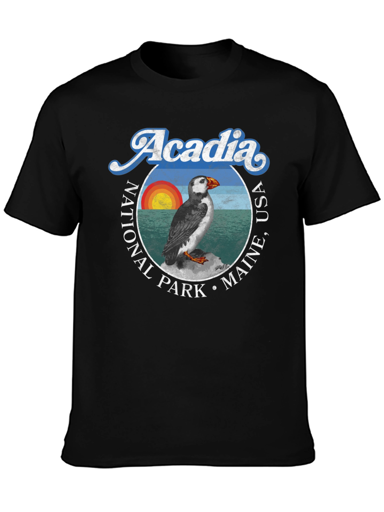 Acadia National Park T-Shirt Maine USA Puffin