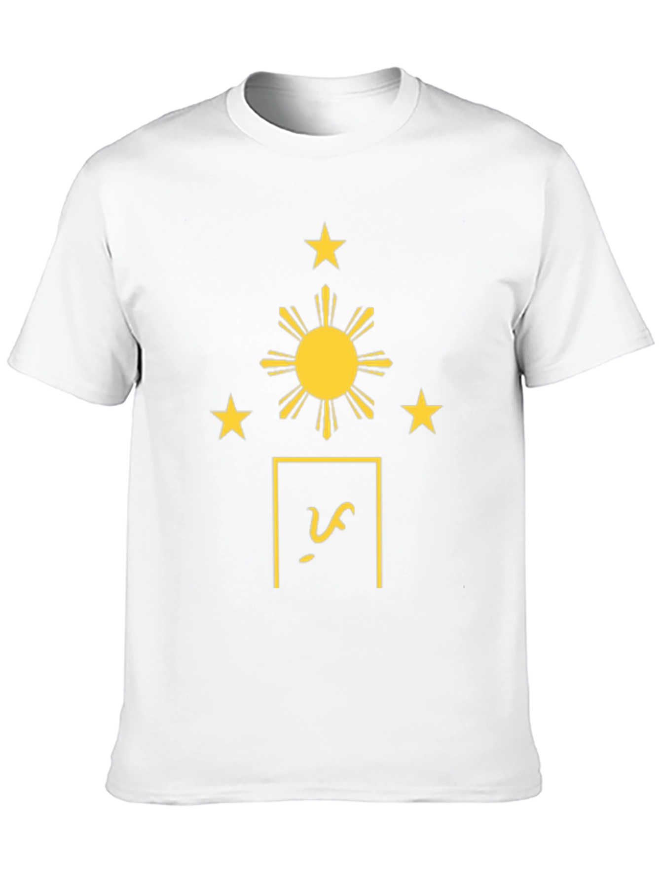 Philippines Flag Inspired Black T-Shirt