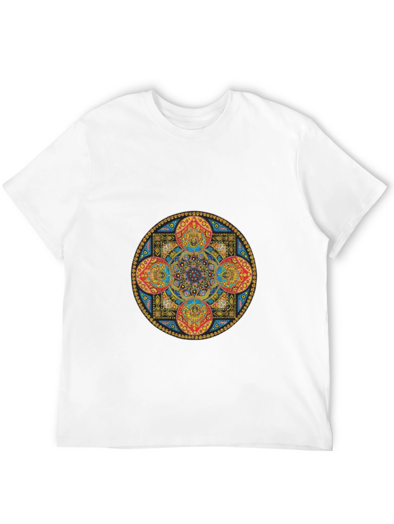 Mandala Art Graphic Black T-Shirt
