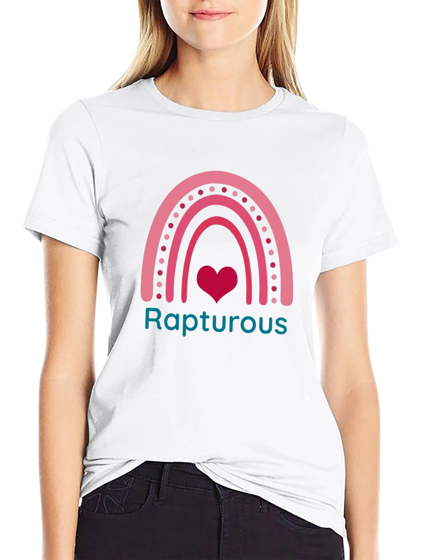 Rapturous Rainbow Heart Graphic Tee