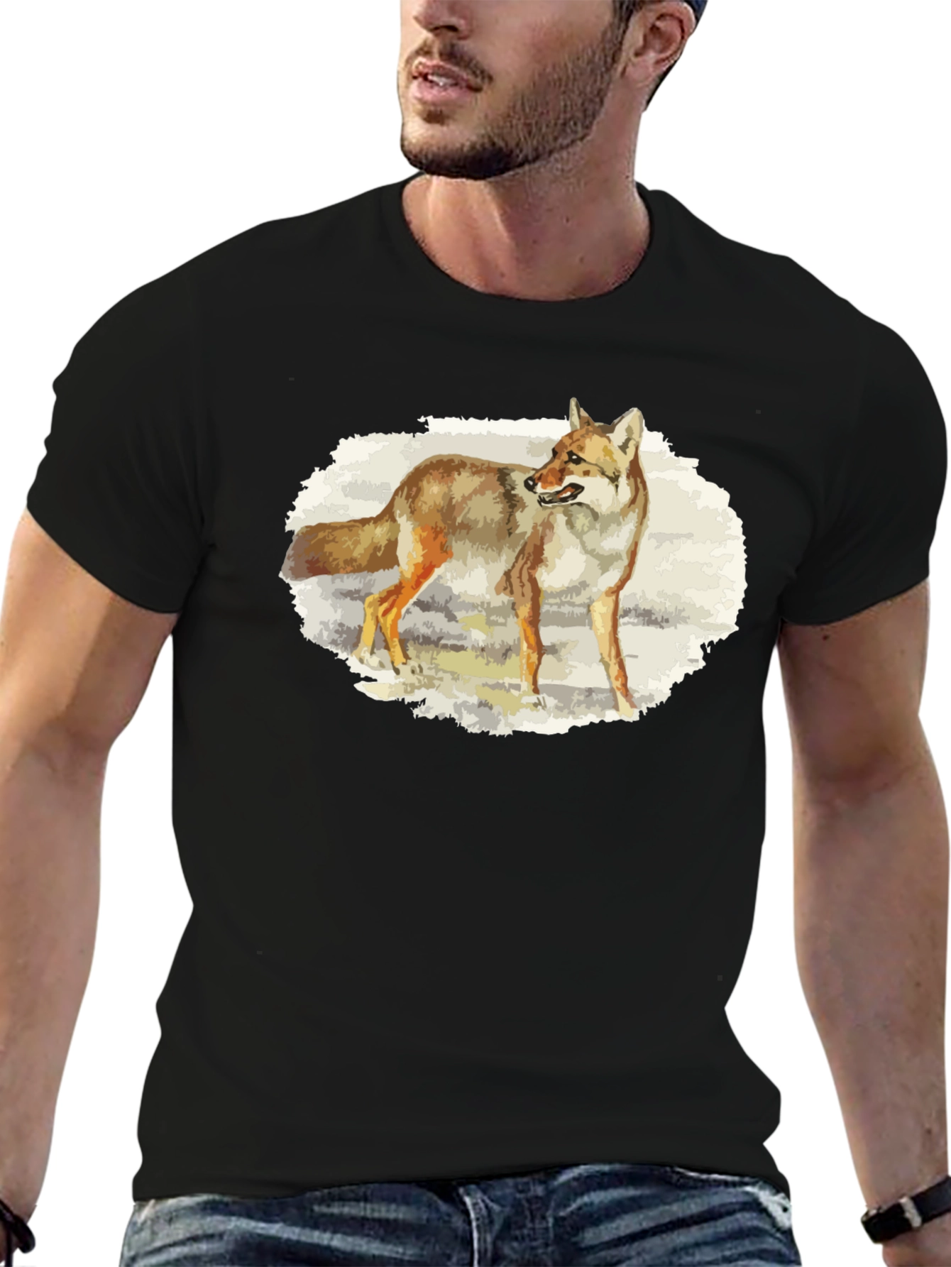 Coyote Graphic T-Shirt - Nature Animal Tee