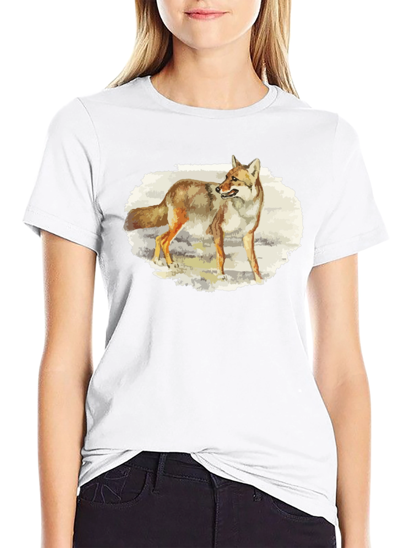 Coyote Graphic T-Shirt - Nature Animal Tee
