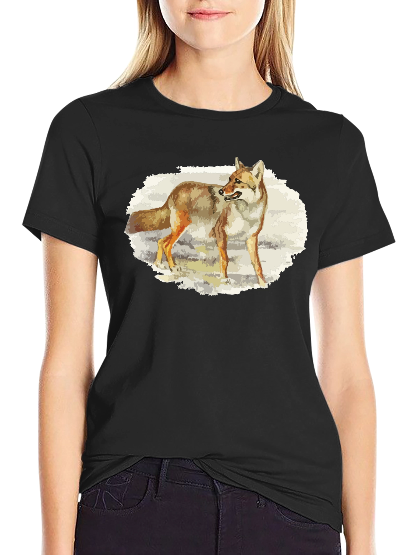 Coyote Graphic T-Shirt - Nature Animal Tee