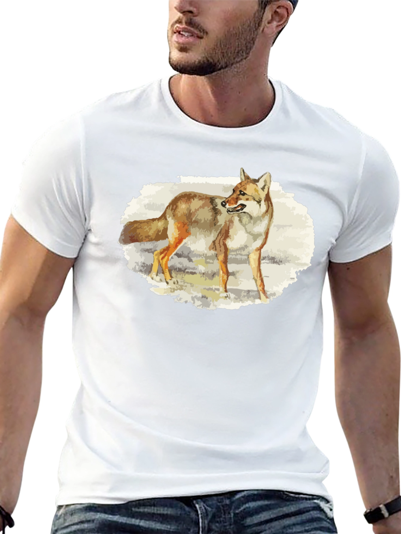 Coyote Graphic T-Shirt - Nature Animal Tee