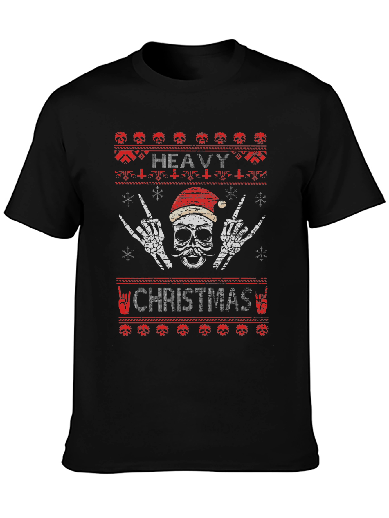 Heavy Metal Christmas Graphic T-Shirt