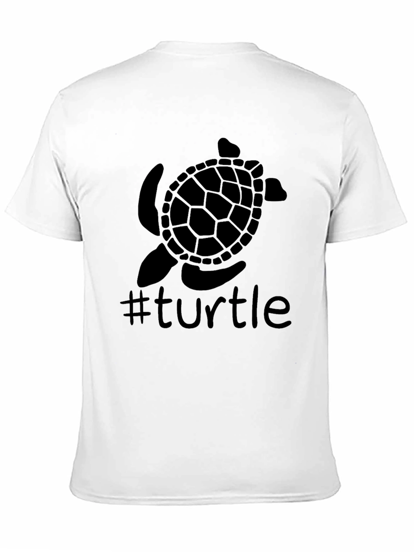 Turtle Graphic Tee - Trendy Black T-Shirt