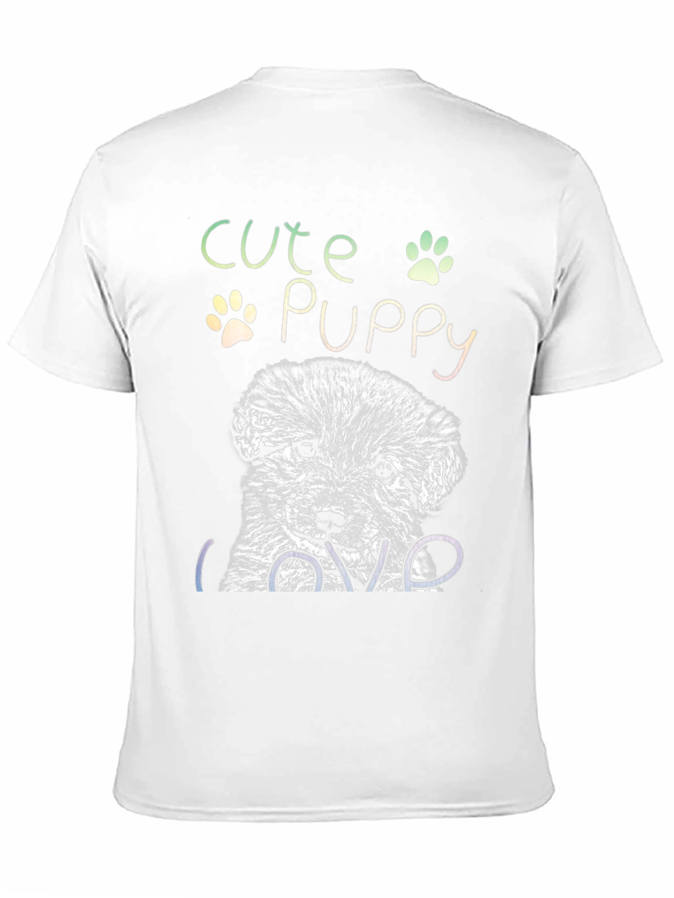 Cute Puppy Graphic T-Shirt - Dog Lover Tee