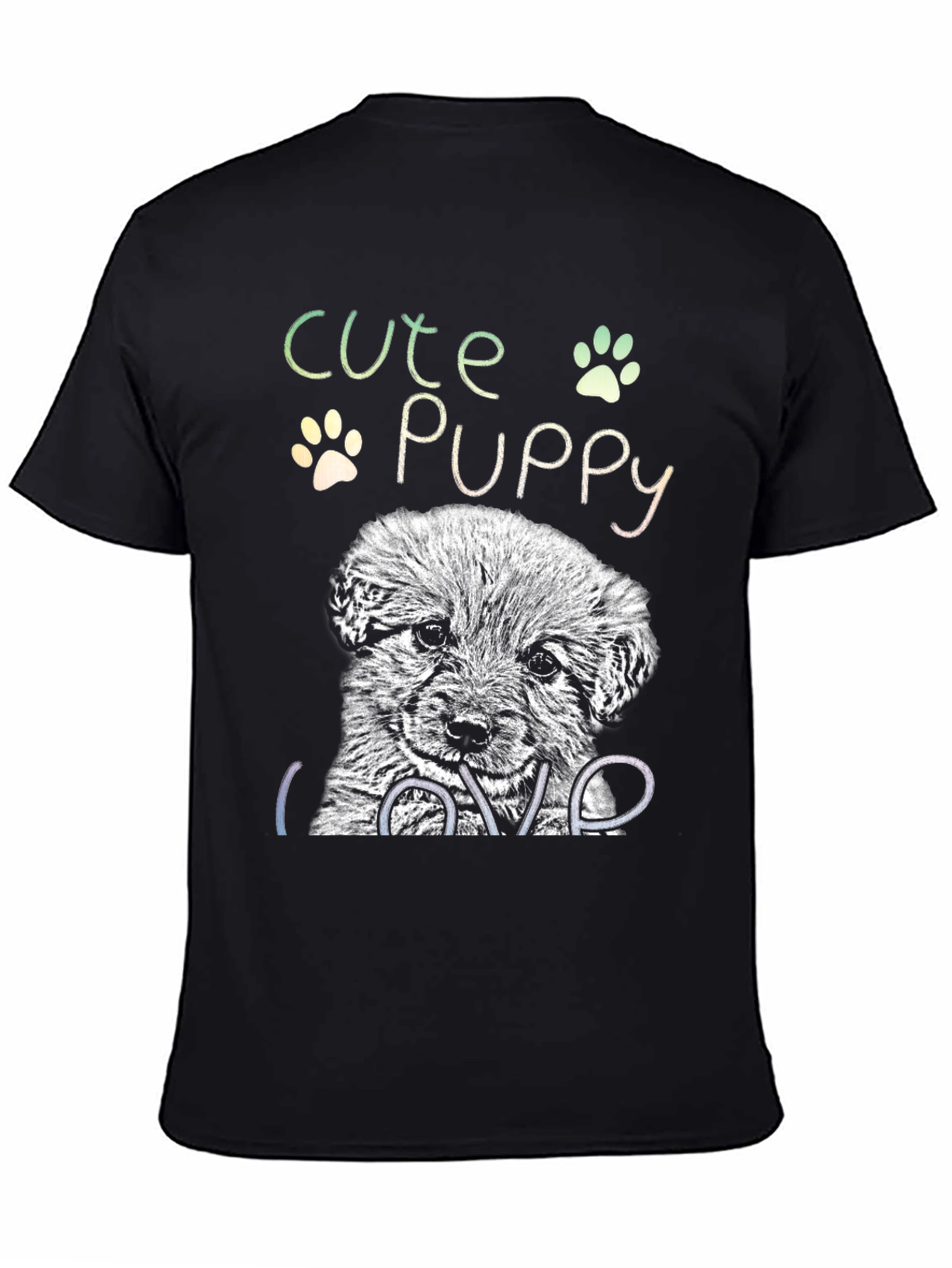 Cute Puppy Graphic T-Shirt - Dog Lover Tee