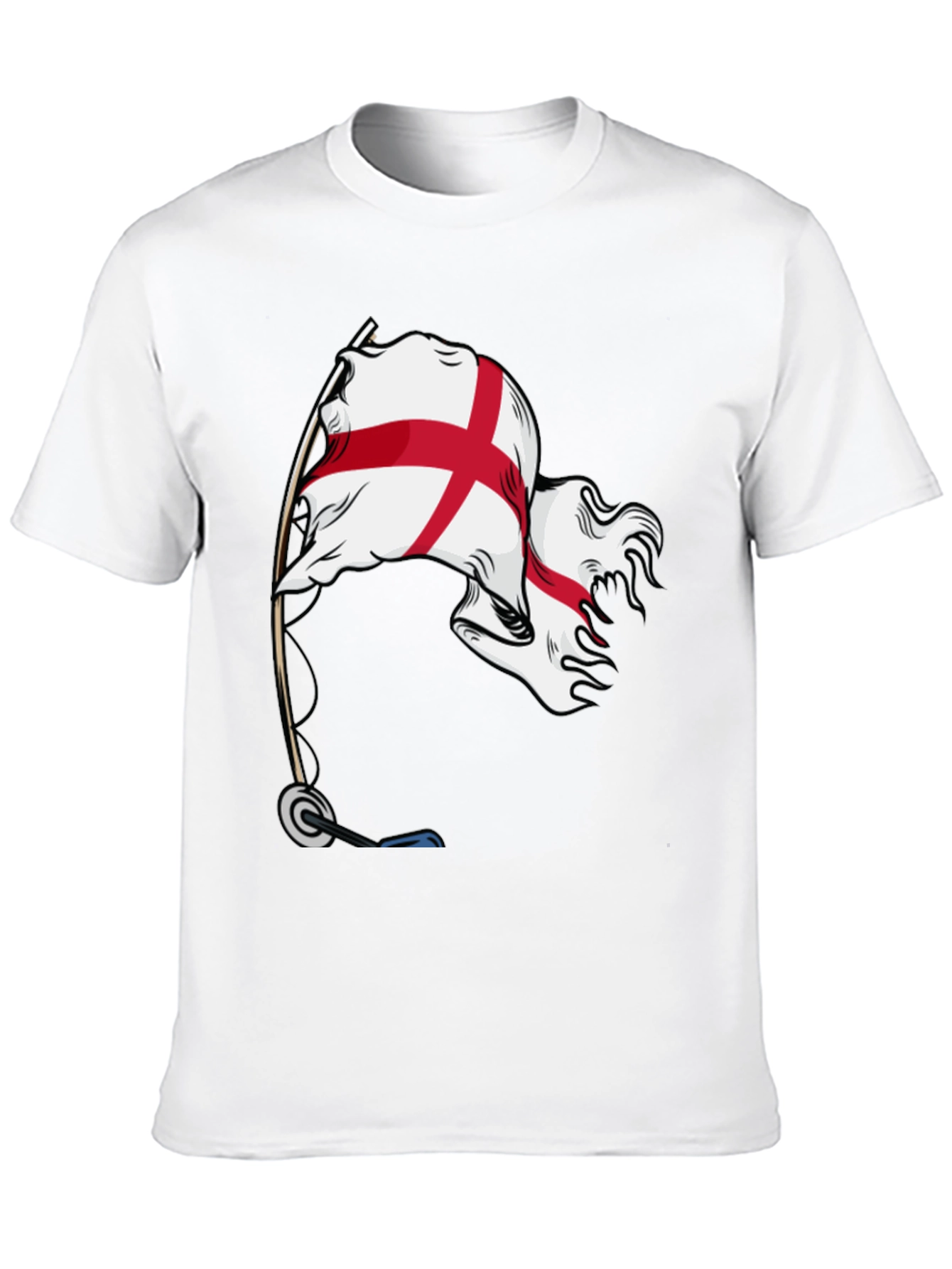 England Flag Graphic Black T-Shirt