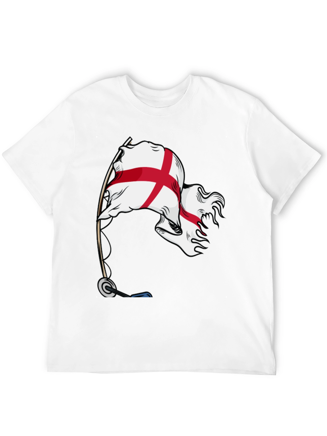 England Flag Graphic Black T-Shirt