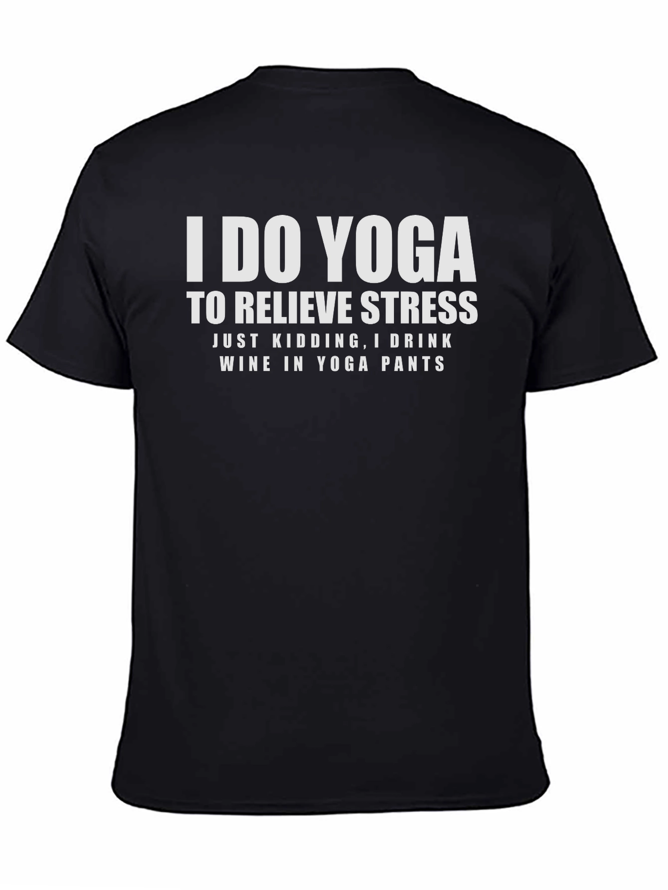 Yoga Wine T-Shirt Funny Workout Tee