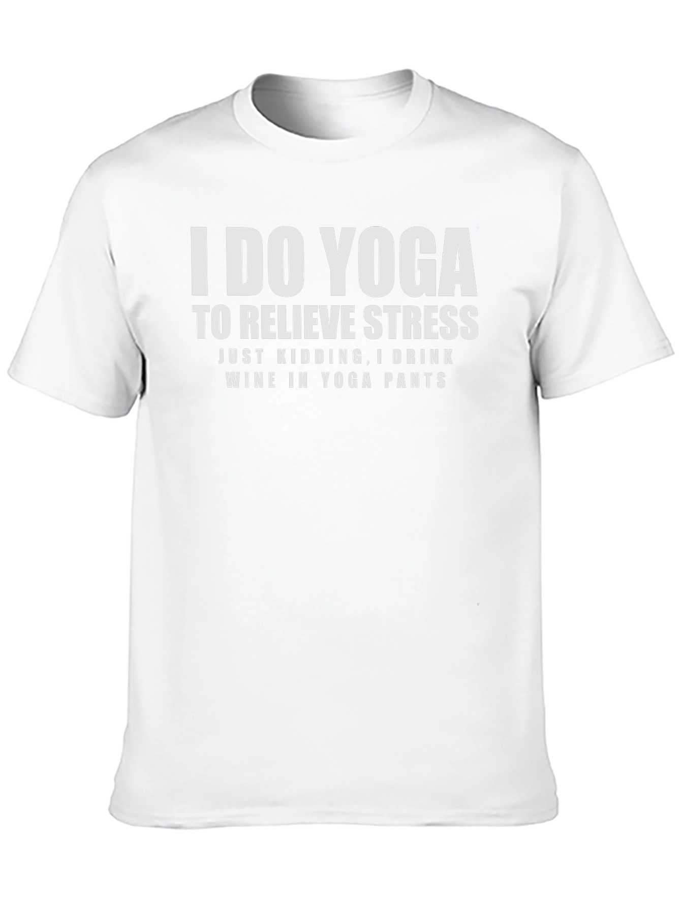 Yoga Wine T-Shirt Funny Workout Tee