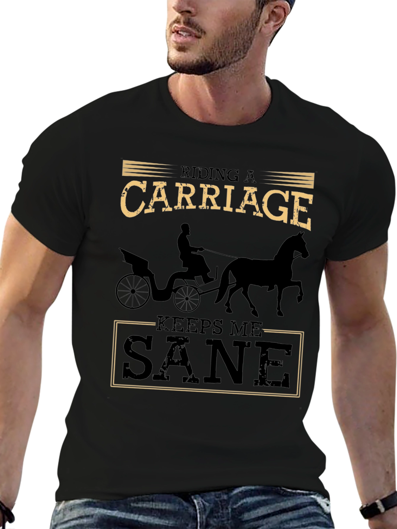 Riding a Carriage Keeps Me Sane T-Shirt