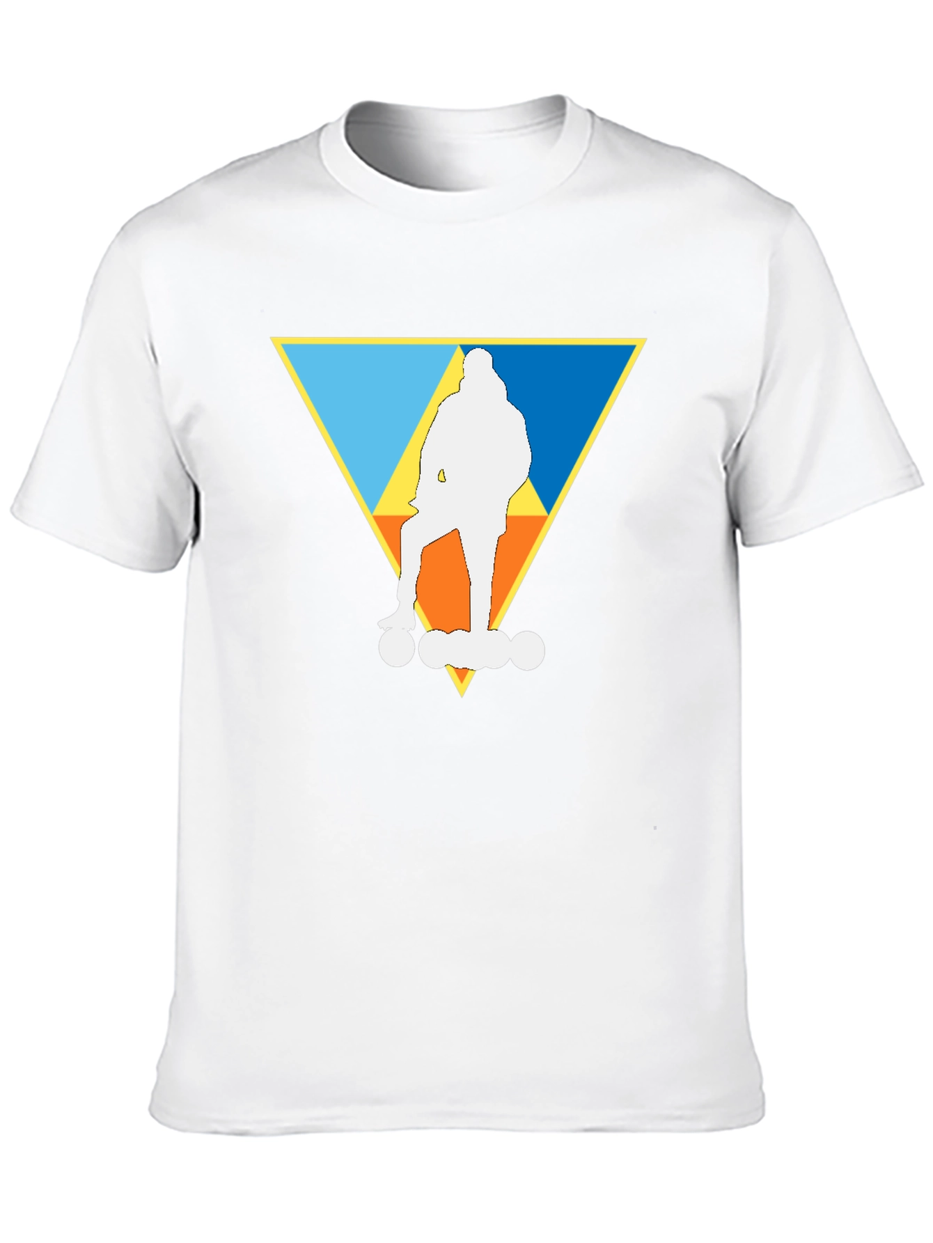 Skateboarding Triangle Graphic Tee - Cool Casual Style