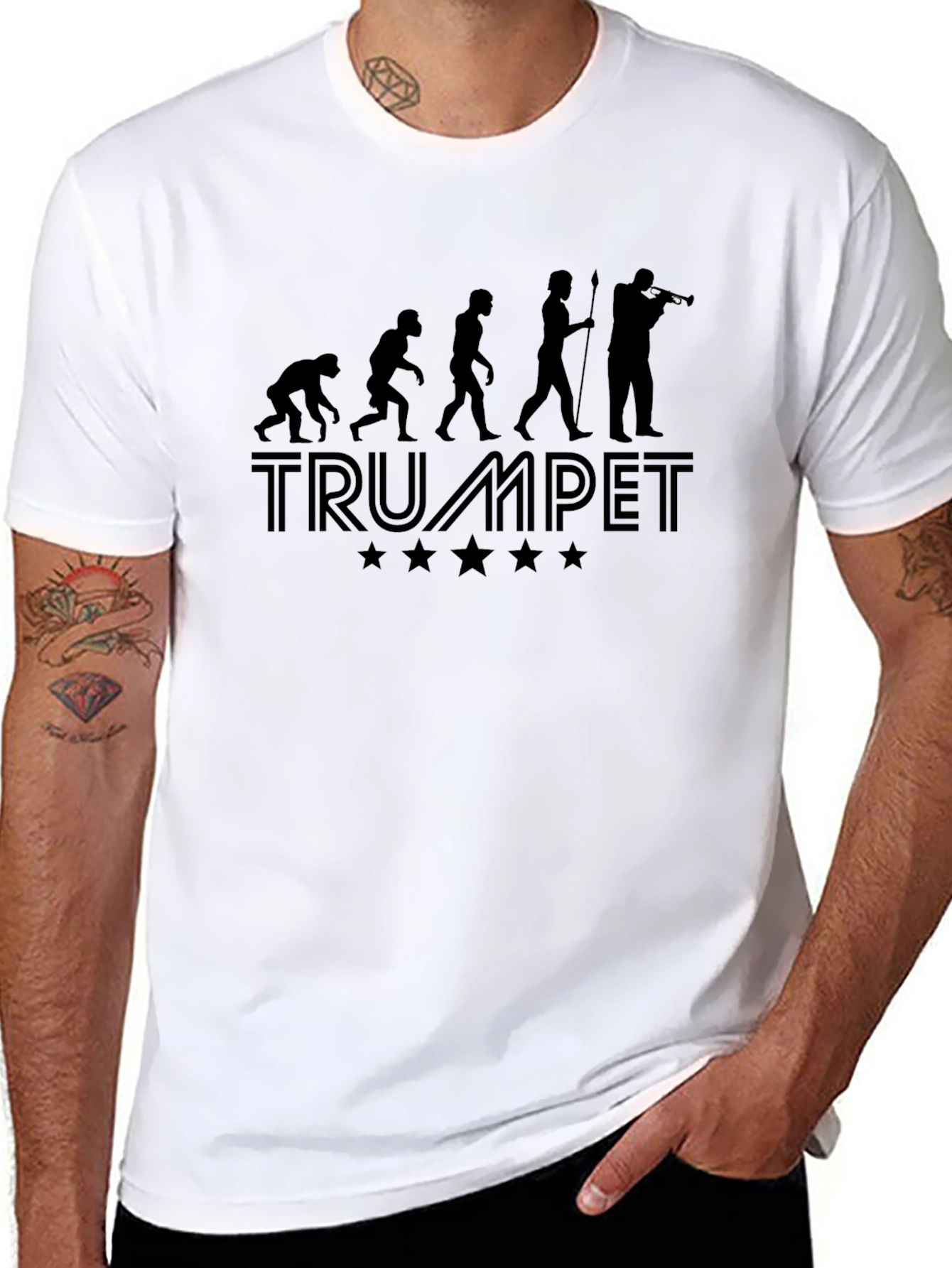 Trumpet Evolution T-Shirt - Musician Tee