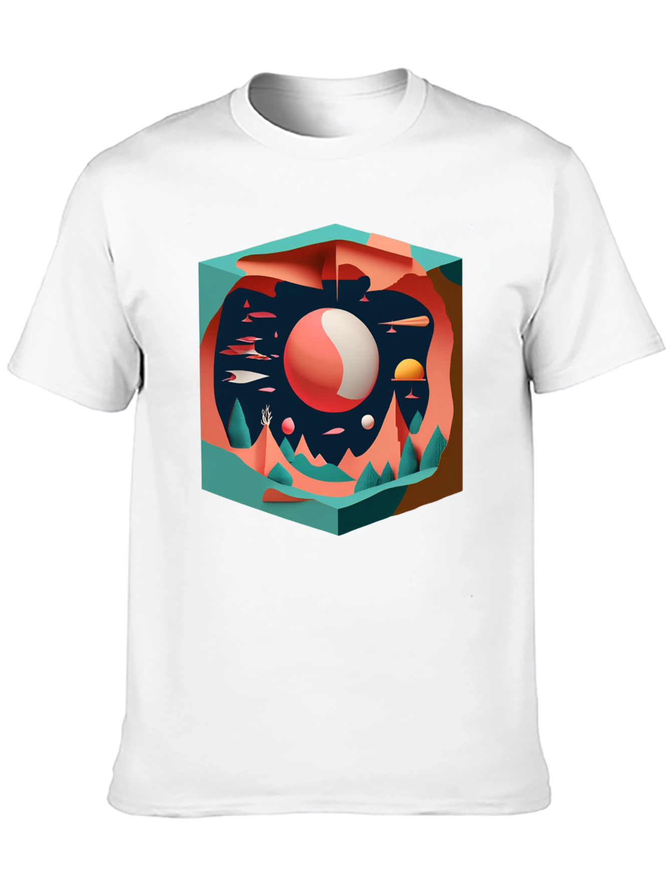 Abstract Landscape Graphic Tee