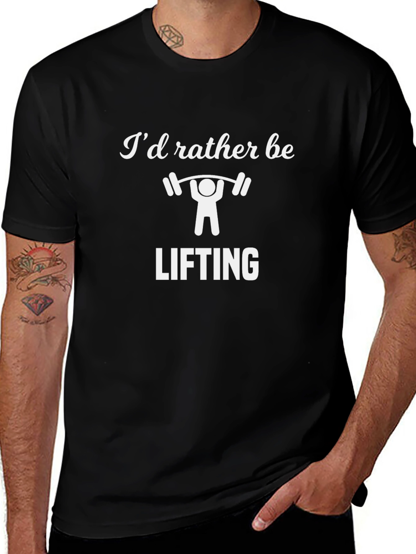 Weightlifting T-Shirt - Id Rather Be Lifting!