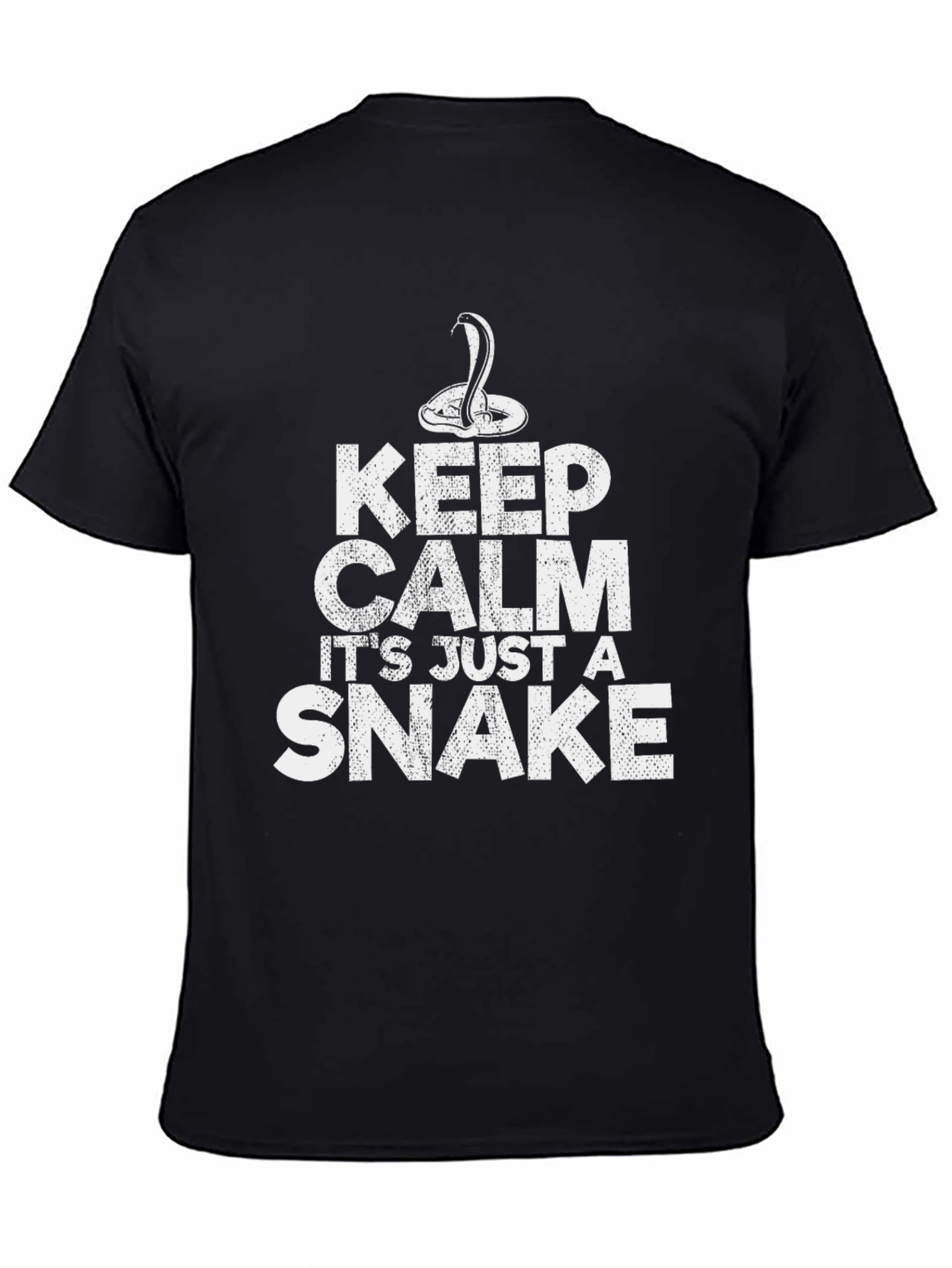 Keep Calm Snake Graphic T-Shirt - Novelty Tee