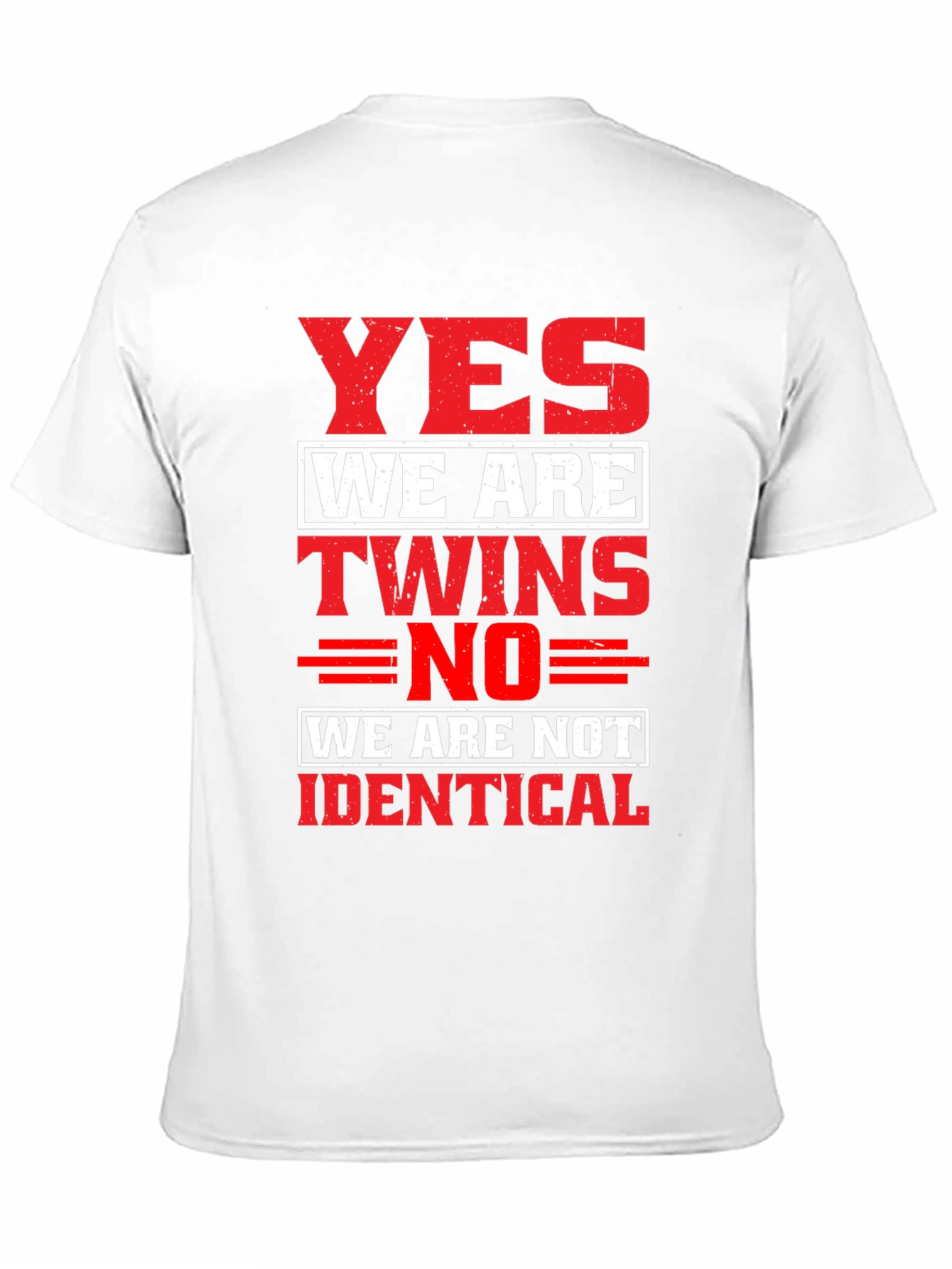 Yes We Are Twins Novelty T-Shirt