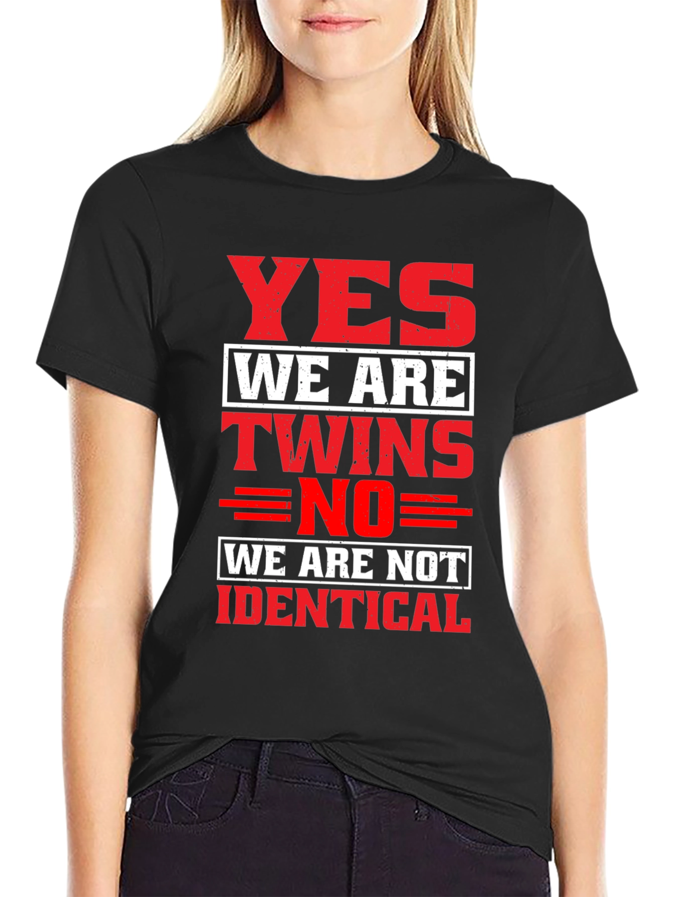 Yes We Are Twins Novelty T-Shirt