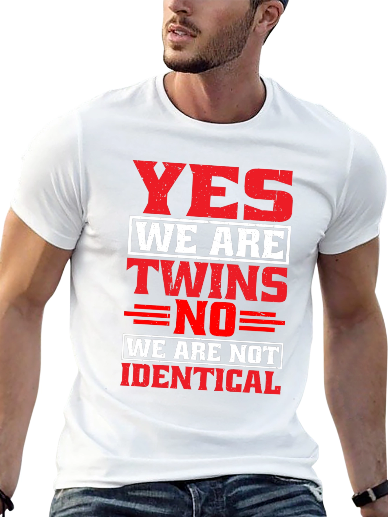 Yes We Are Twins Novelty T-Shirt