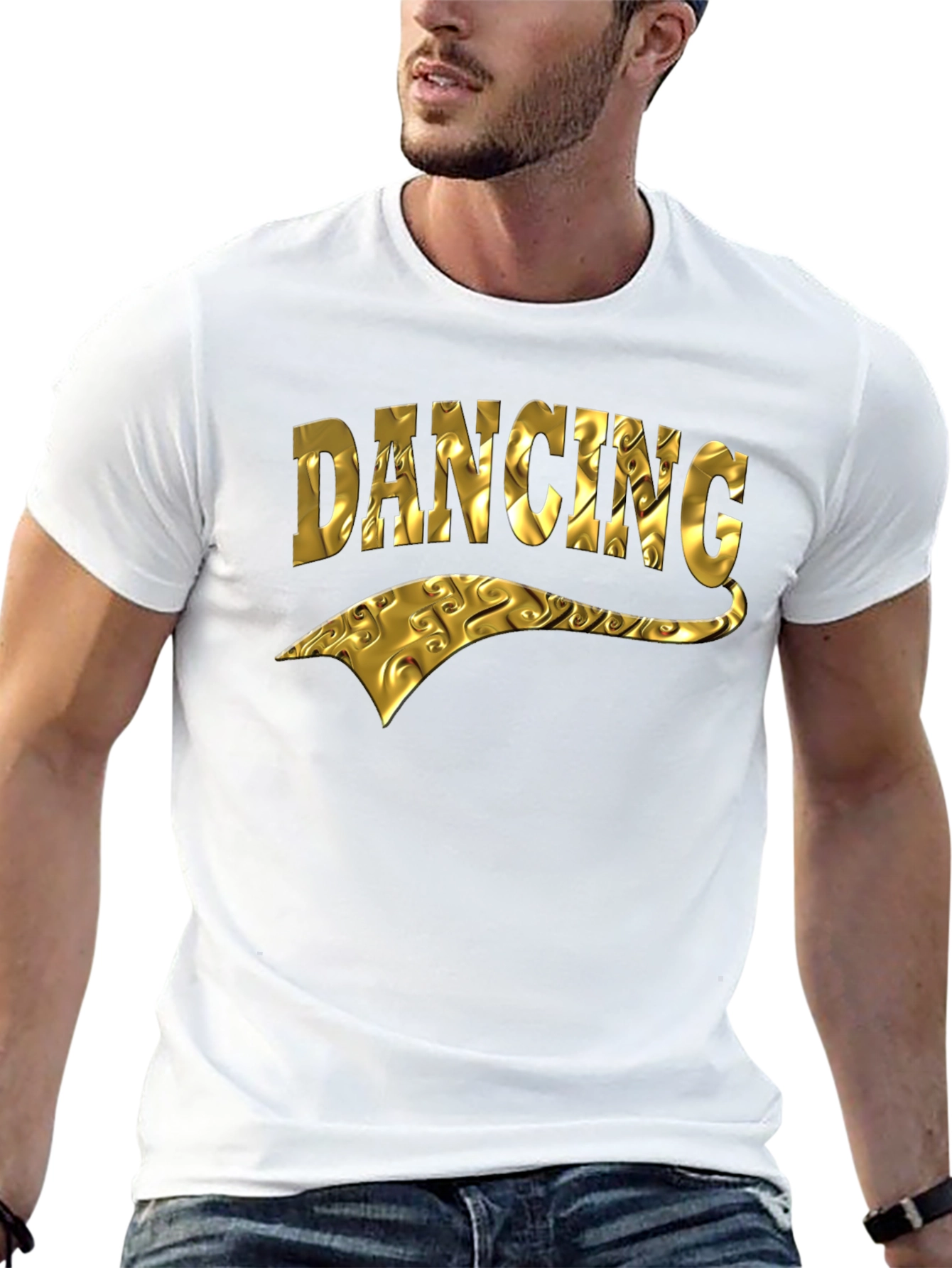 Golden Dancing Graphic T-Shirt