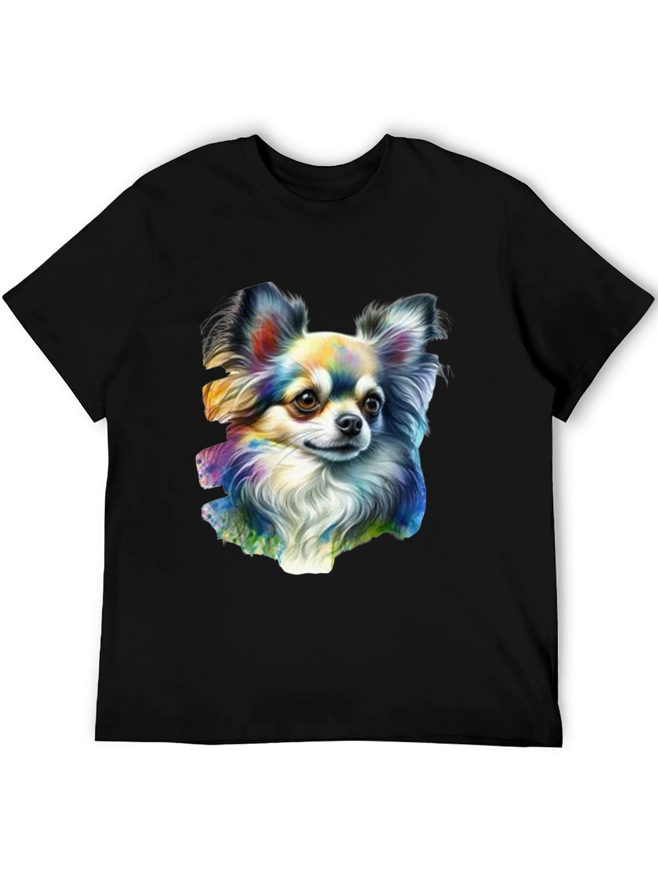 Chihuahua Dog Graphic Black T-Shirt