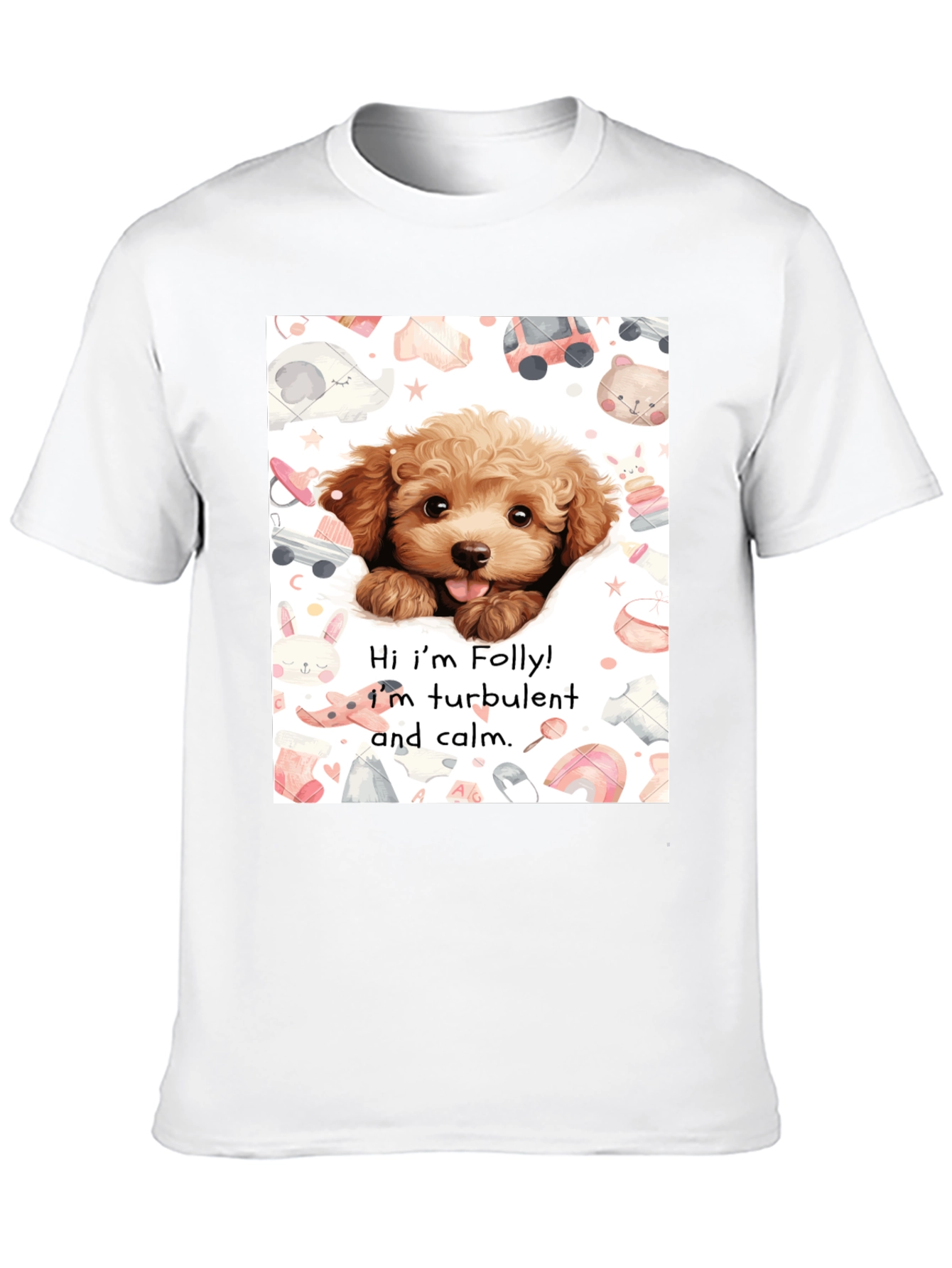 Folly Dog T-Shirt: Cute Puppy Design