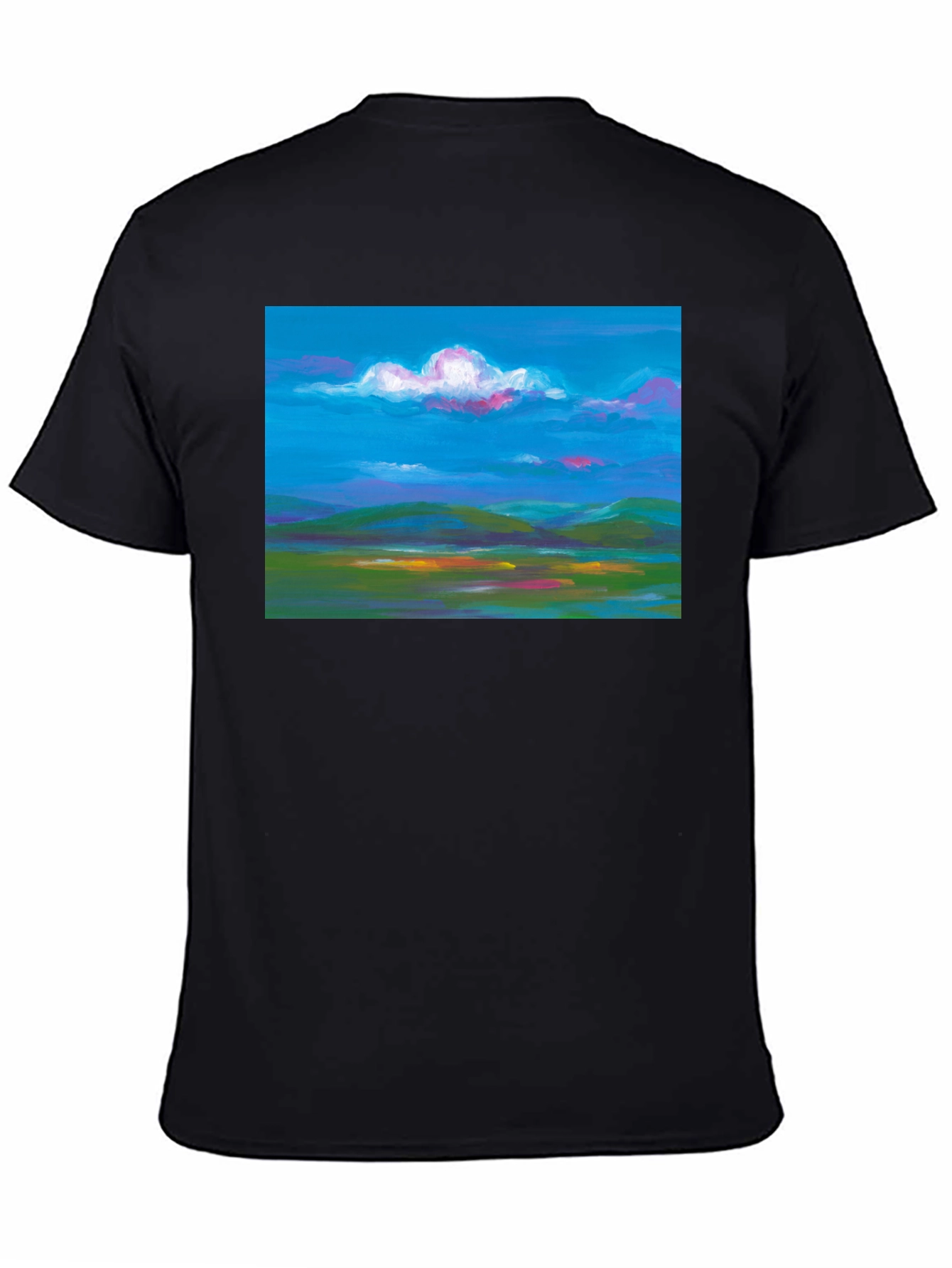 Vibrant Landscape Graphic Tee - Soft Cotton Comfort