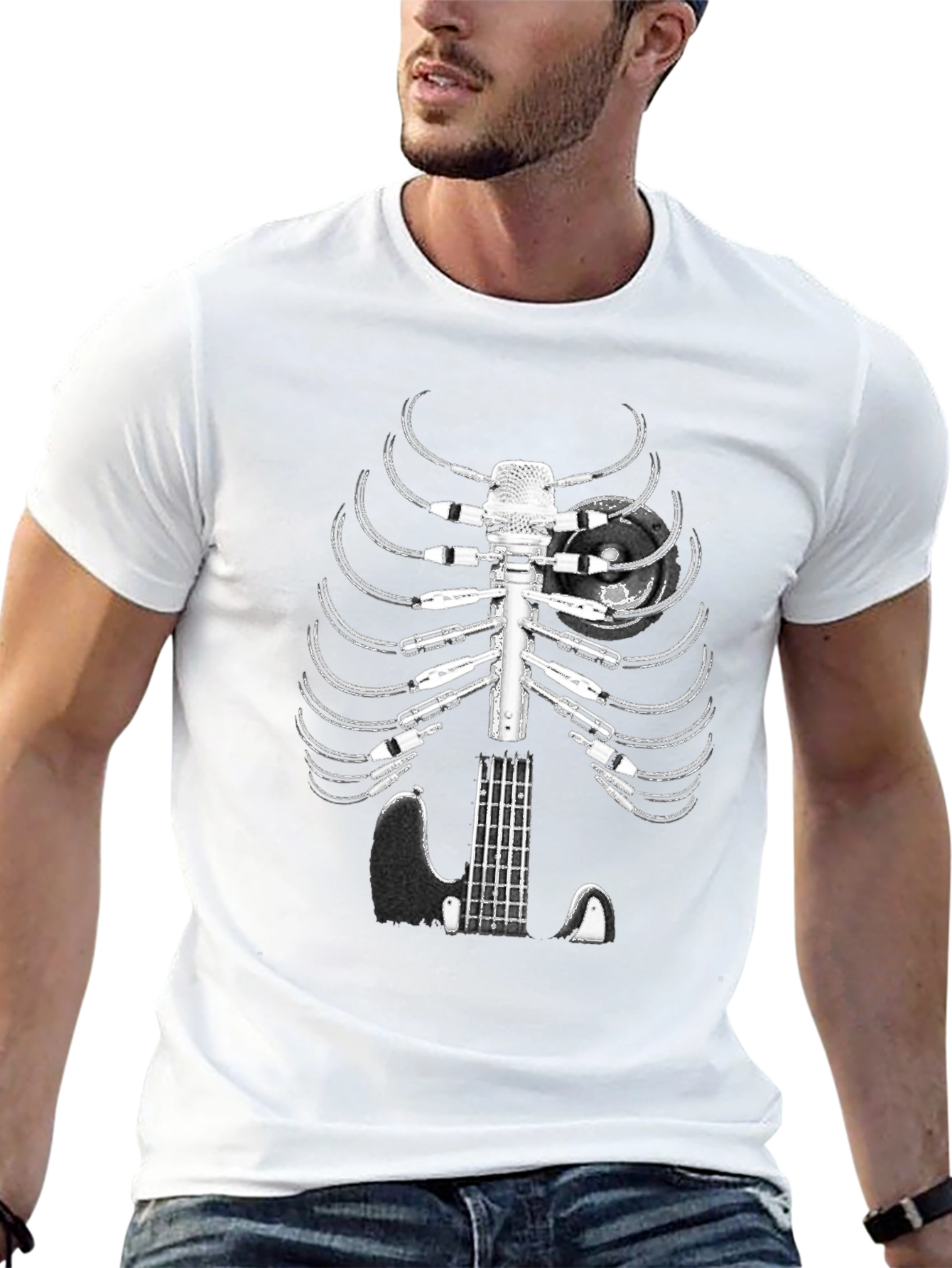 Music Skeleton T-Shirt: Rock Out in Style