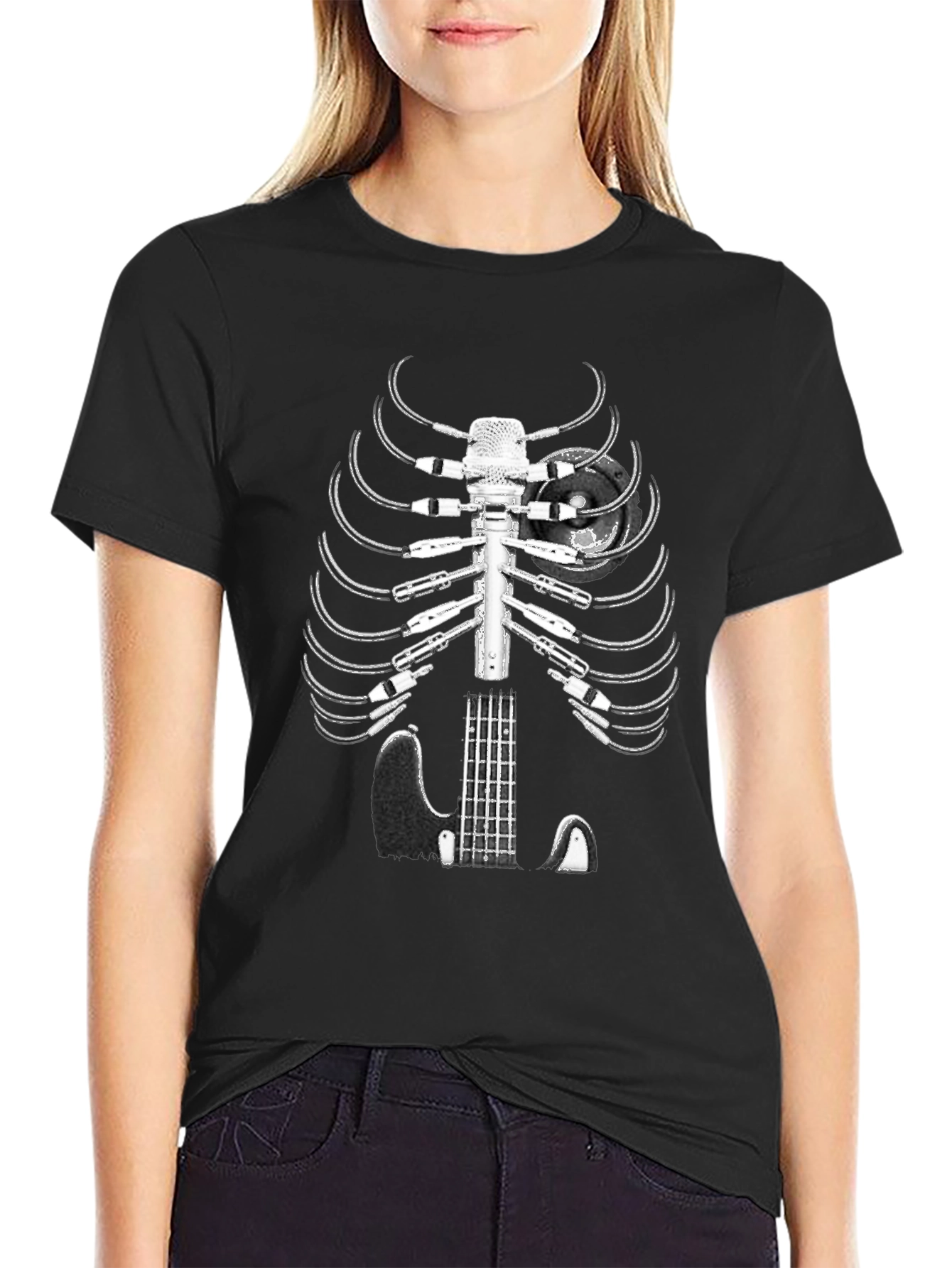 Music Skeleton T-Shirt: Rock Out in Style