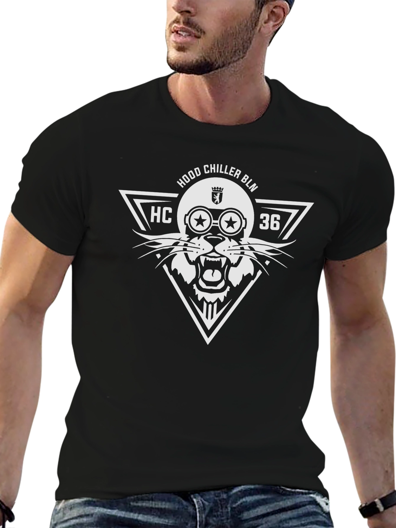 Hood Chiller BLN Graphic Tee - Black Cotton