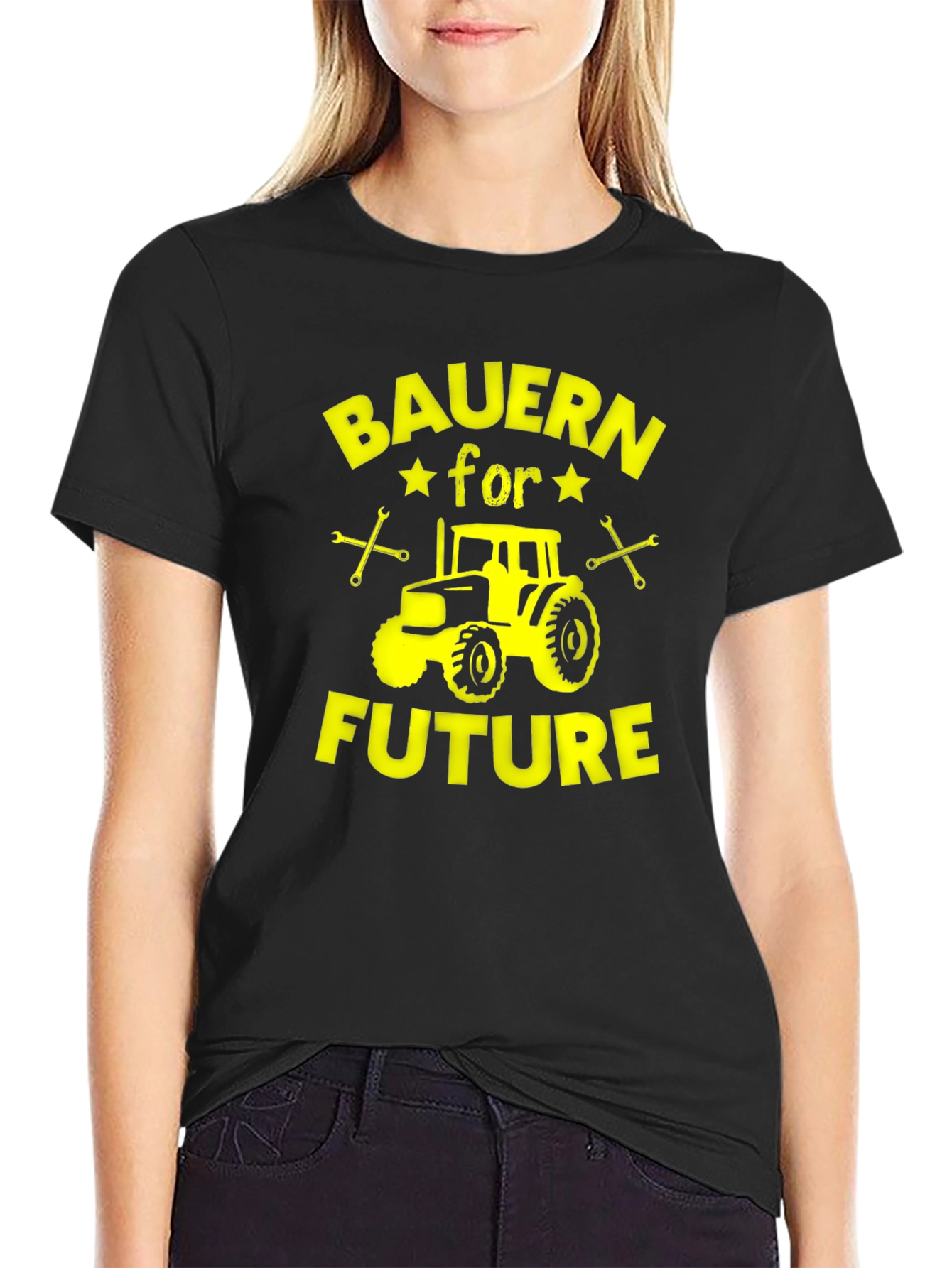 Bauern for Future Black Cotton Graphic Tee