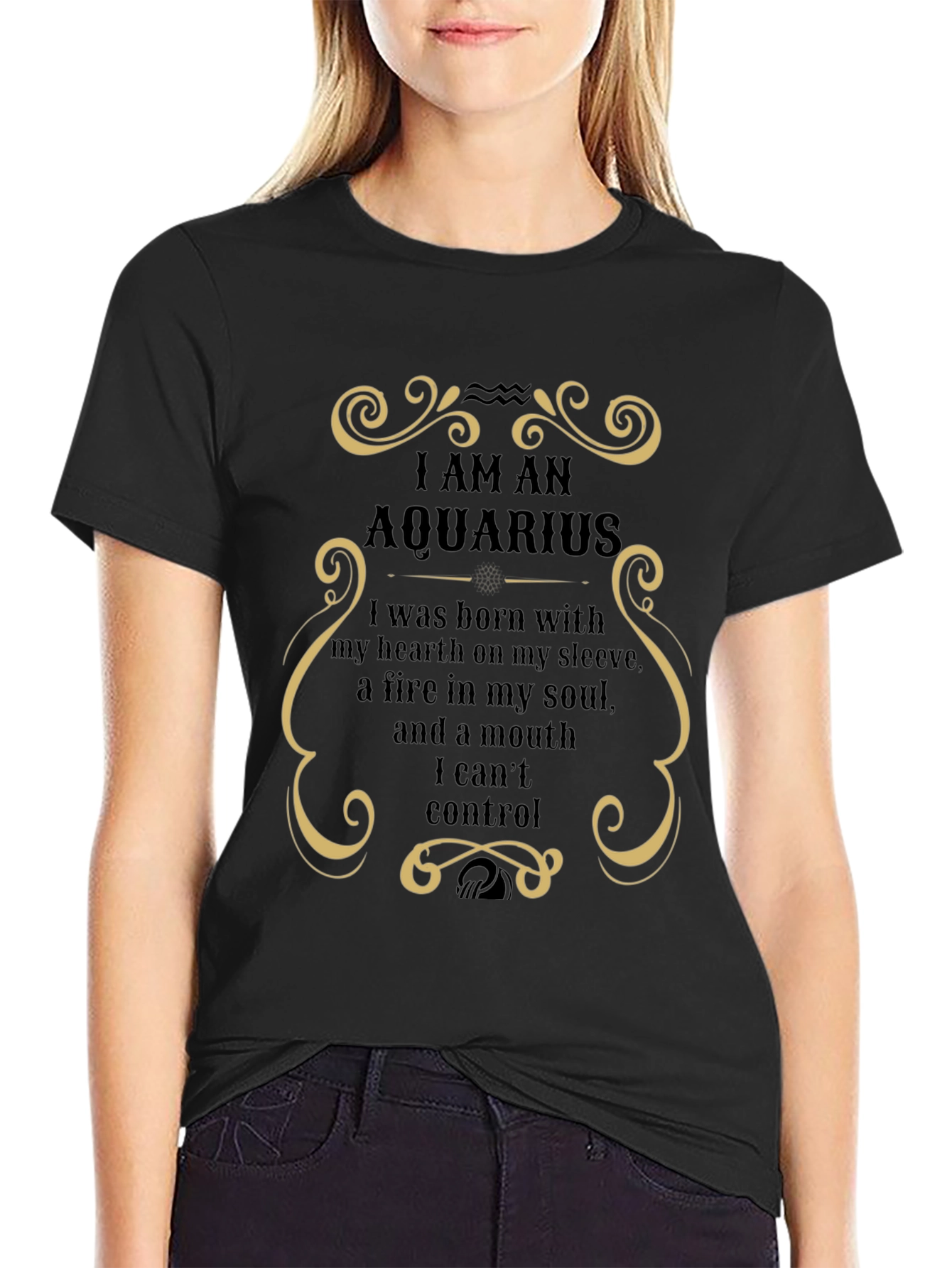 Aquarius Zodiac Graphic T-Shirt